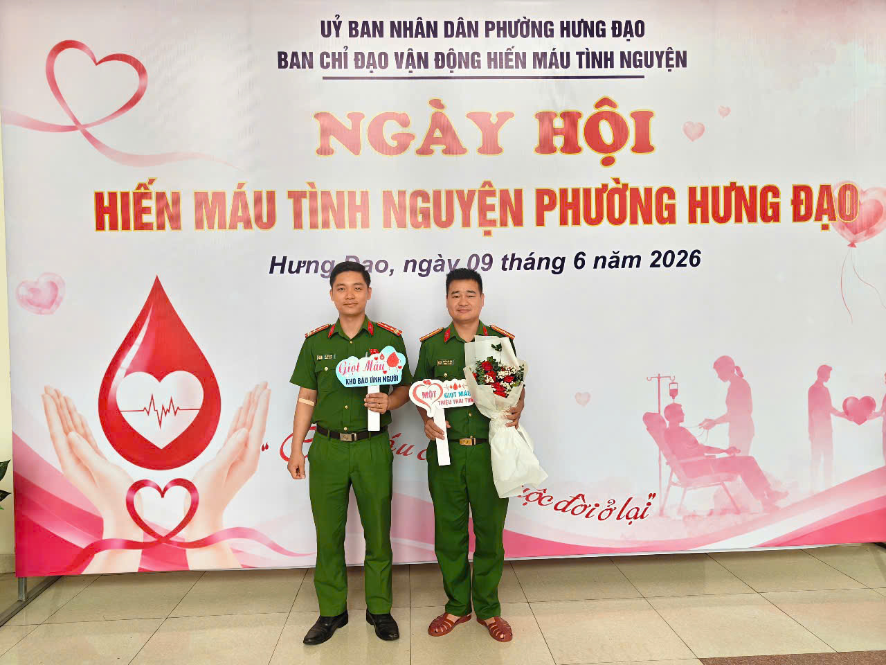 Công an phường Hưng Đạo: Tích cực tham gia “Ngày hội hiến máu tình nguyện phường Hưng Đạo”